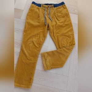Mustard Corduroy Women's Pants
